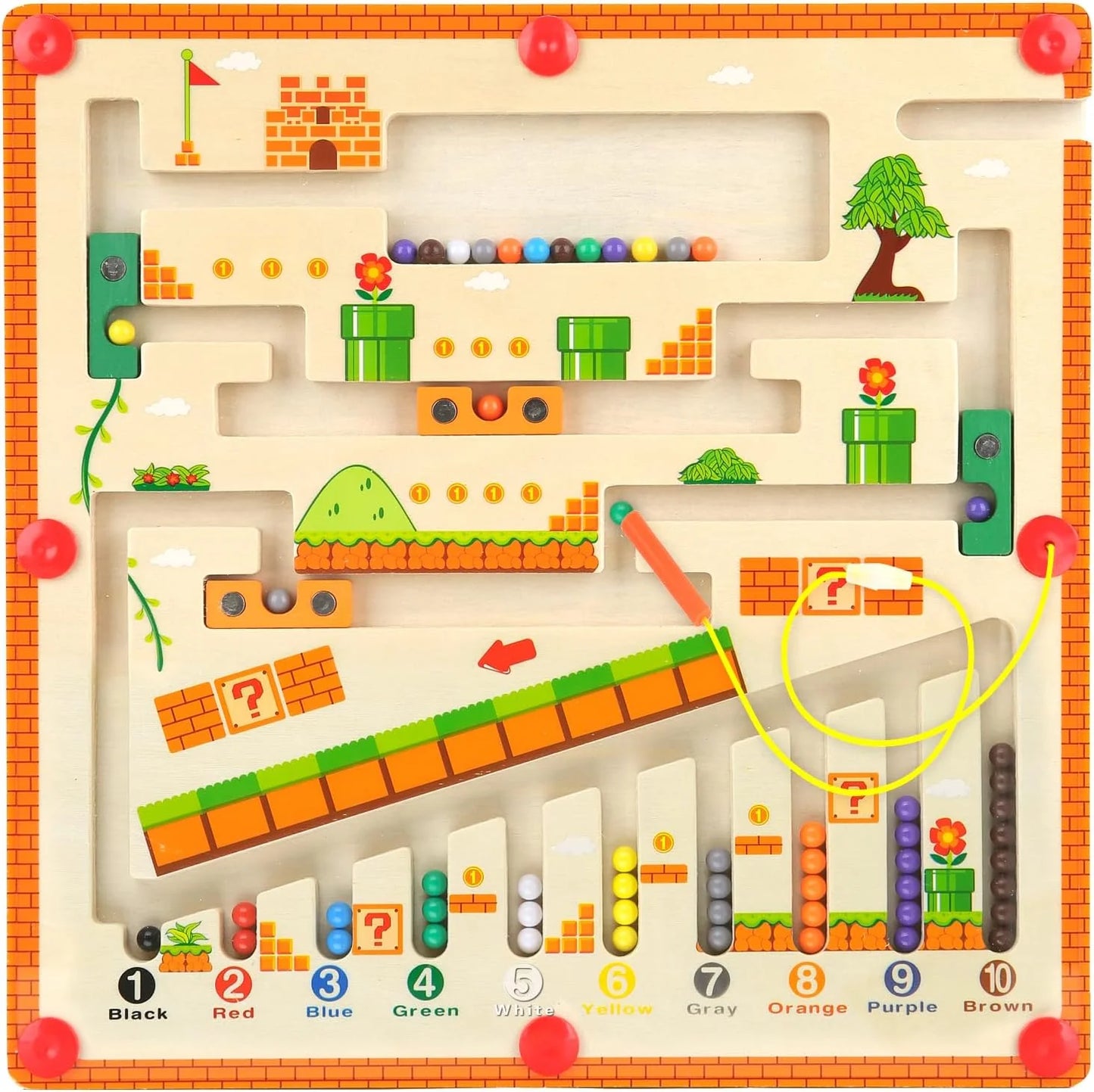 LABERINTO MAGNETICO "MARIO BROS "